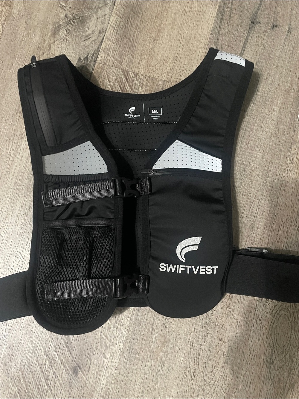 SWIFT VEST Women's Black Swim Coverup Vest - M/L